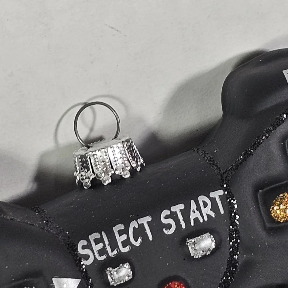 Black Multi-Color Gaming Controller Ornament